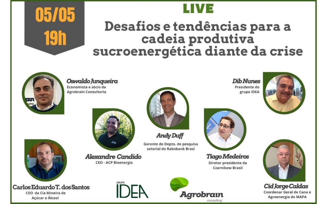 Webinar Desafios & Tendências para a Cadeia Produtiva Sucroenergética diante da Crise
