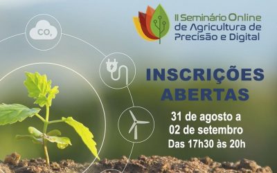 Evento online aborda pesquisas e aplicações de agricultura de precisão e digital