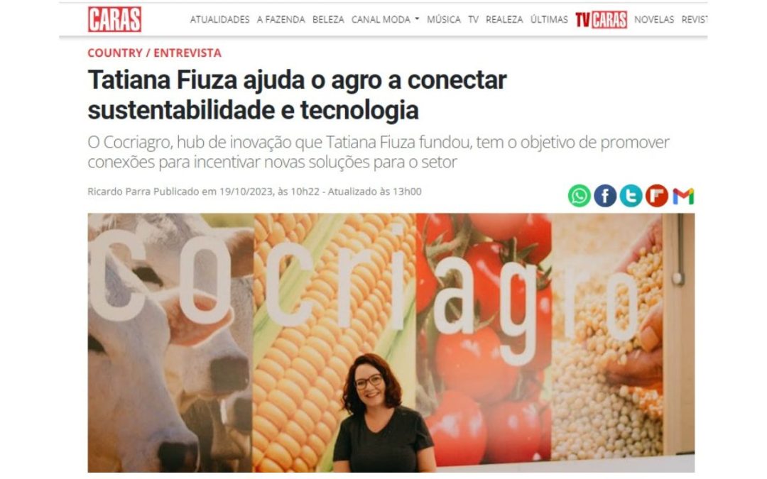 Caras Country: Tatiana Fiuza ajuda o agro a conectar sustentabilidade e tecnologia