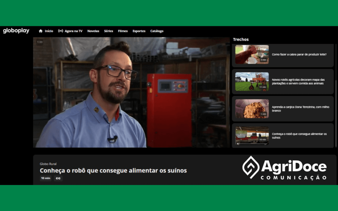 Programa Globo Rural: Conheça o robô que consegue alimentar os suínos