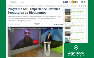 Canal Rural: Programa MIP Experience Certifica Produtores de Bioinsumos