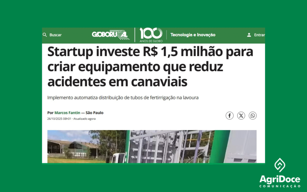 Globo Rural: Startup investe R$ 1,5 milhão para criar equipamento que reduz acidentes em canaviais