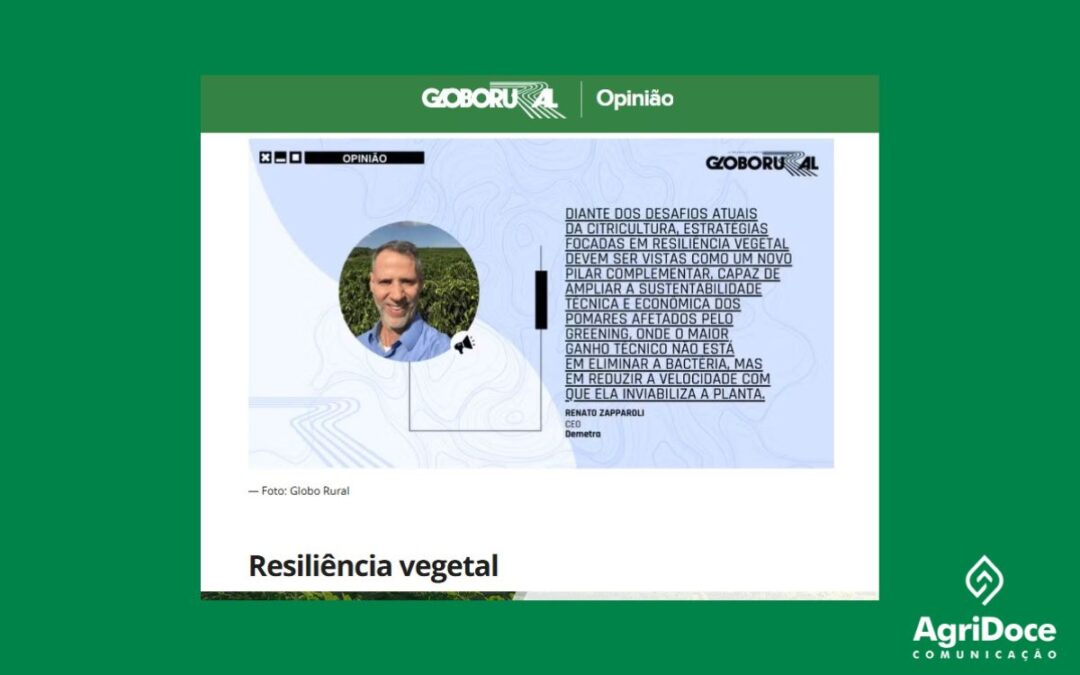 Globo Rural: O uso de biológicos em pomares com alta incidência de greening