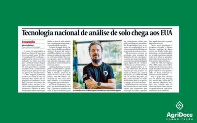 Valor Econômico: Tecnologia nacional de análise de solo chega aos EUA
