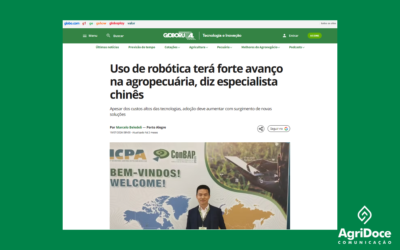 Globo Rural: Uso de robótica terá forte avanço na agropecuária, diz especialista chinês