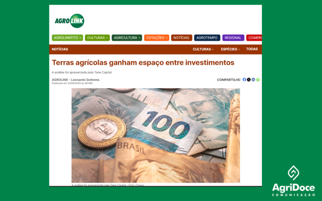 Agrolink: Terras agrícolas ganham espaço entre investimentos