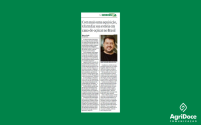Globo Rural/Valor Econômico: Com mais uma aquisição, xFarm faz sua estreia em cana-de-açúcar no Brasil